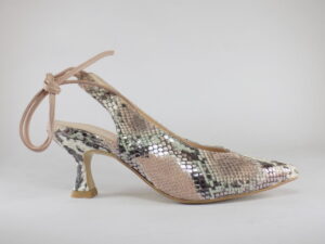 Talla 33 / Gi-147 Serpiente Rosa - Elda shoes - Zapato de tacon rosa vestir