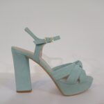 Sandalia nudos verde mint