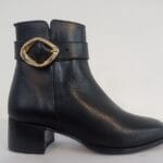 Botin adorno hebilla negro 0277