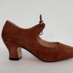 Zapato punta redonda atado A29 Marron