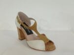 Sandalia talon cerrada blanca /corcho 020 - Imagen 4