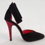 Zapato talon gilda ante negro 022