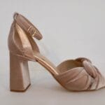 Sandalias nudos doble tercioplelo rosa Alma