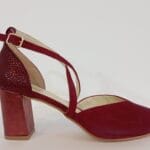 Zapato tiras cruzadas 405 burdeos