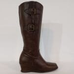 Bota de cuña marron 079/32