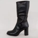 Bota corta en piel negra 081/32