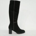 Bota punta redonda serraje negro 084/33