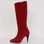 Bota ante rojo tacon fino 083/35