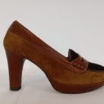 Mocasin solapa de pelo marron 090/32