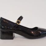 Zapato merceditas charol negro