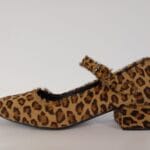 Zapato merceditas pelo leopardo