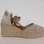 Cuña de esparto rejilla beige 15112