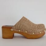 Zueco rafia beig 009