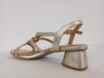 Sandalia de tiras entrelazadas oro Satra - Imagen 3