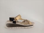 Sandalias de velcro combi serpiente/oro 456