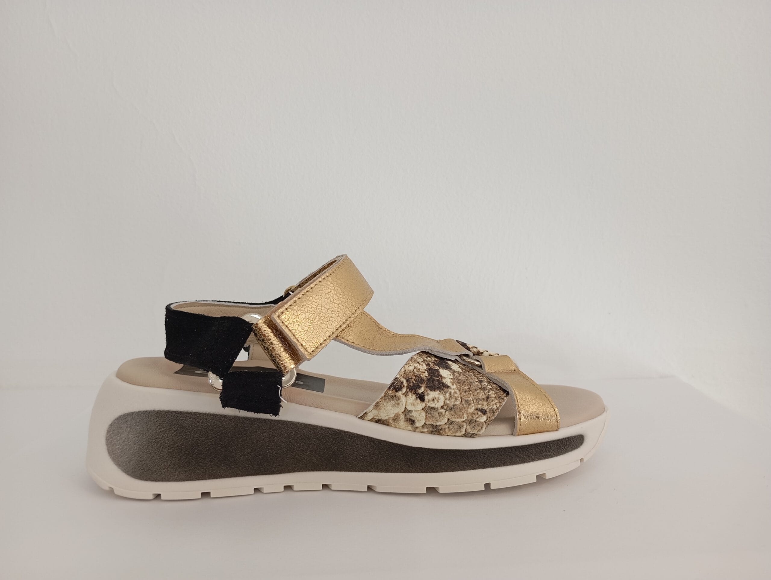 1779271892824 Sandalias de velcro combi serpiente/oro 456 - Imagen 1