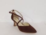 Zapato tiras cruzadas ante chocolate 405 - Imagen 3