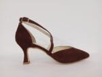 Zapato tiras cruzadas ante chocolate 405