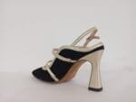 Zapato destalonado con dos pulseras negro /oro Voss 07 - Imagen 3