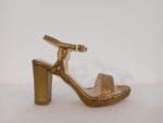 Sandalia trenza bronce