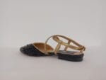 Zapato plano cruzado lentejuela negro 1821 - Imagen 3